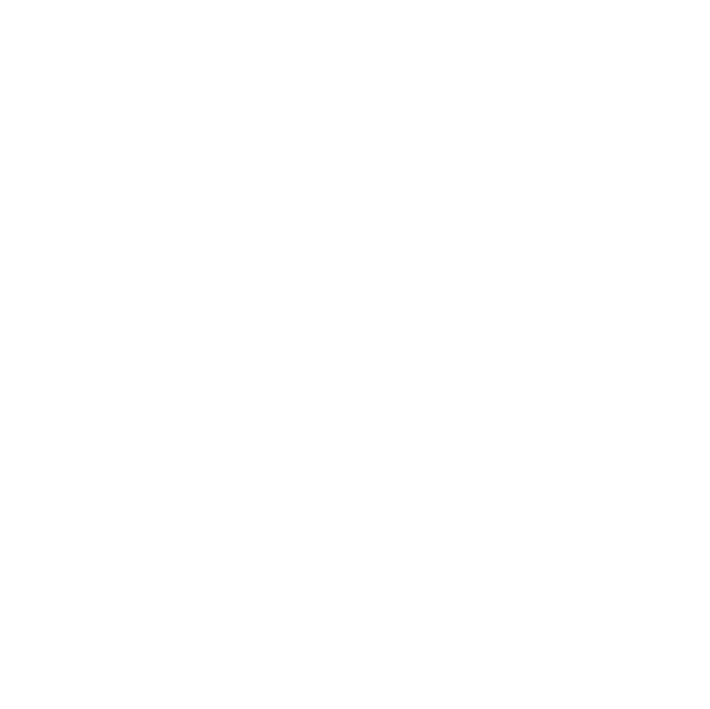A white logo with a flower in the center.