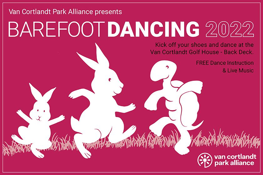 A poster for barefoot dancing.