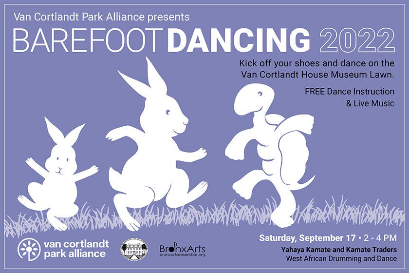 A poster for barefoot dancing.
