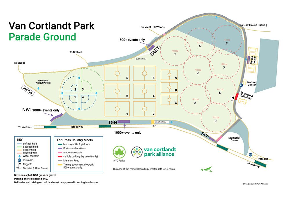 Van cortland park playground ground map.