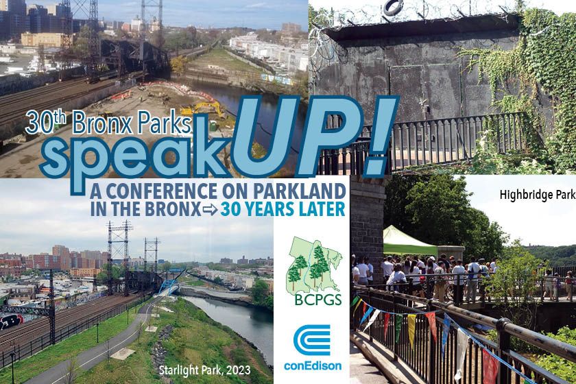 3rd park speak up conference on parkland in the bronx.