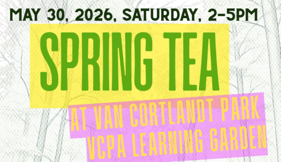 Spring Tea at Van Cortlandt Park Learning Gardens.