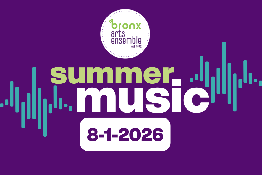 a purple background with blue waves and Summer Music